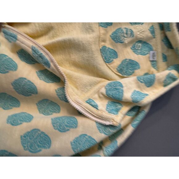 Gorgeous Orvis quarter zip pullover sweatshirt; yellow and green paisley XL - Picture 2 of 6